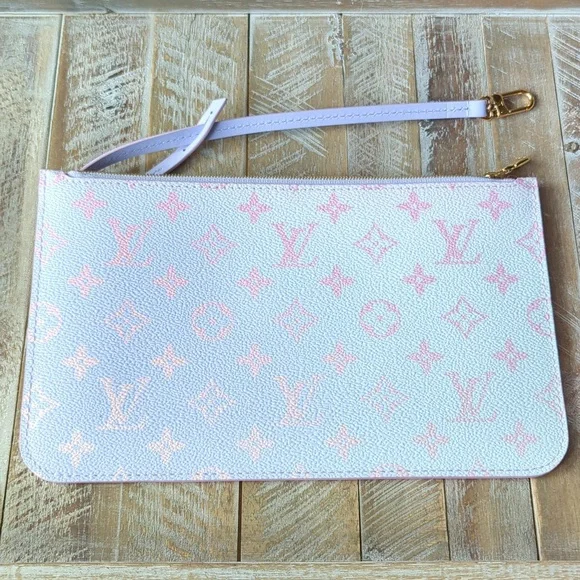 Louis Vuitton Monogram Spring In The City Neverfull MM/GM Pochette Sunrise Paste - Picture 2 of 10